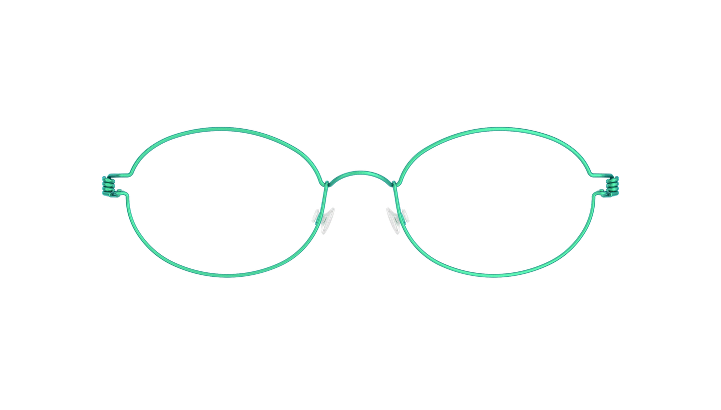 LINDBERG Air Titanium Rim Jaime — Teal — titanium eyeglasses — front view — official product render
