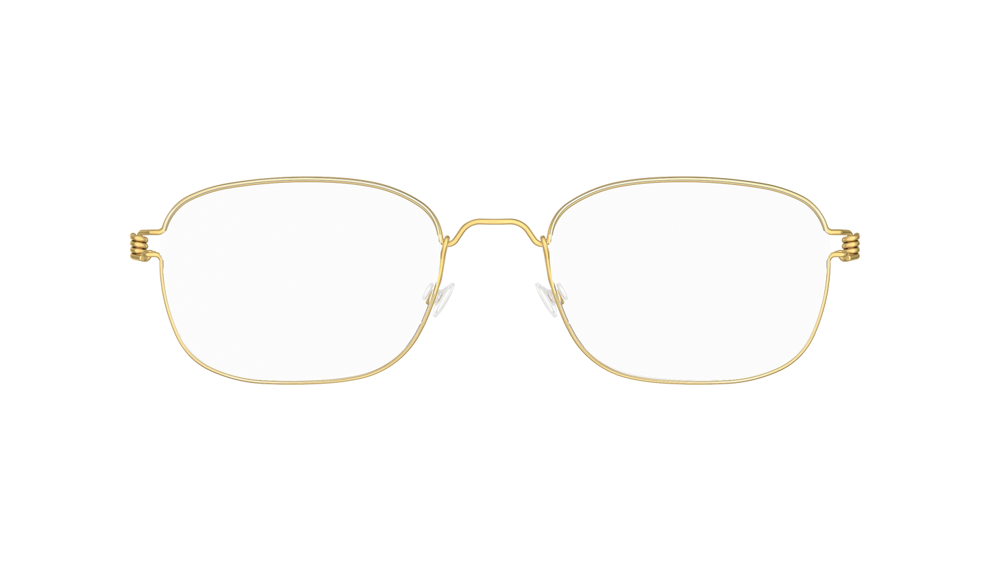 LINDBERG Air Titanium Rim Mars — Gold — titanium eyeglasses — front view — official product render