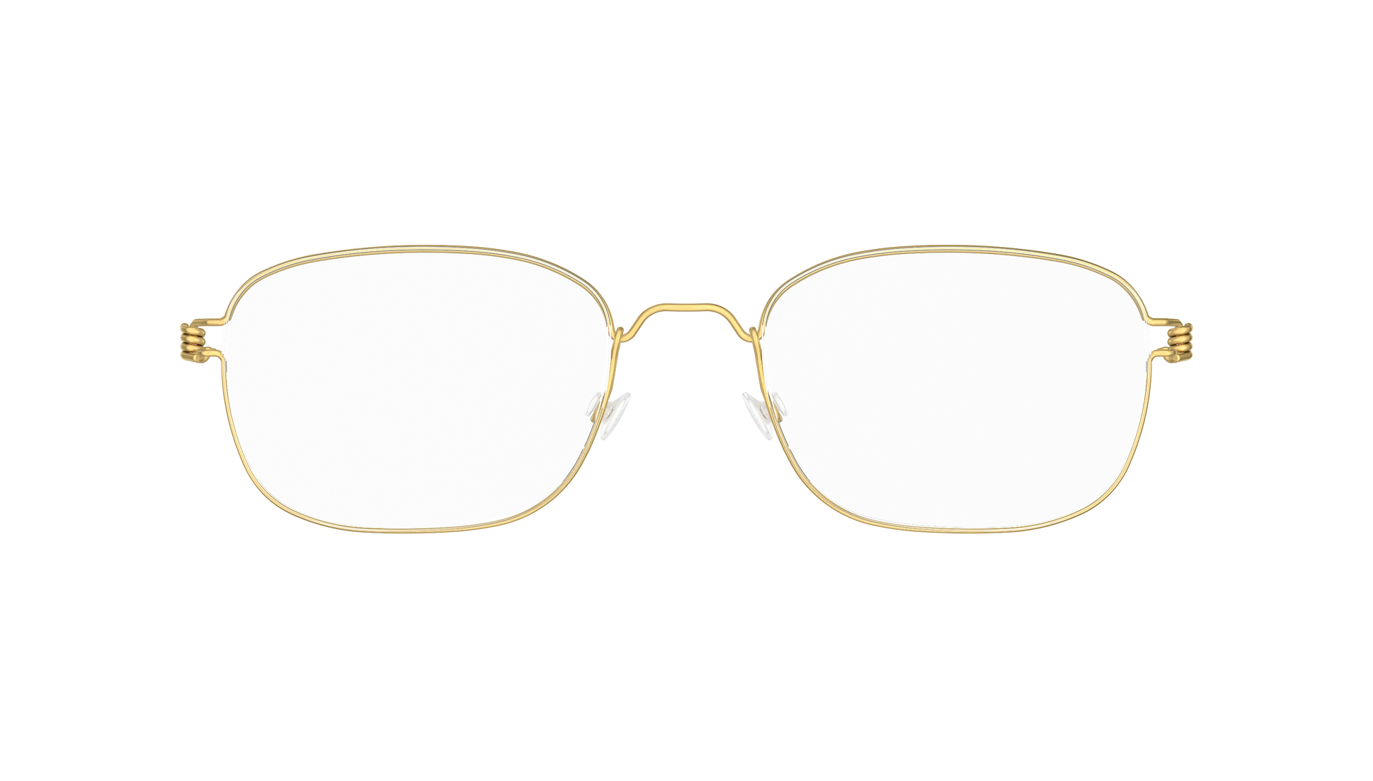 LINDBERG Air Titanium Rim Mars — Gold — titanium eyeglasses — front view — official product render