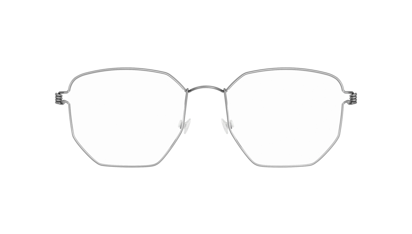 LINDBERG Air Titanium Rim Esben — Silver — titanium eyeglasses — front view — official product render