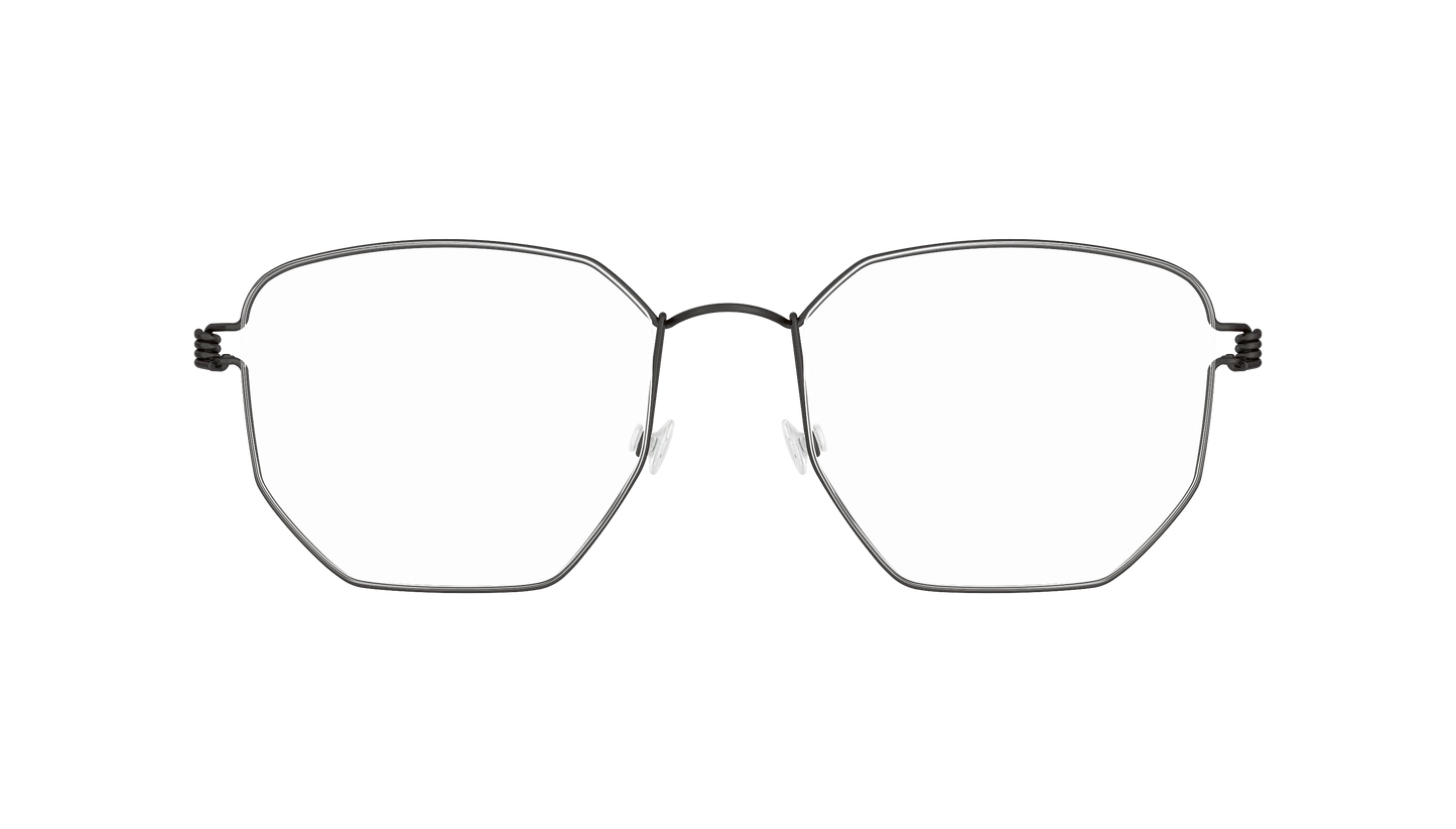 LINDBERG Air Titanium Rim Esben — Black — titanium eyeglasses — front view — official product render