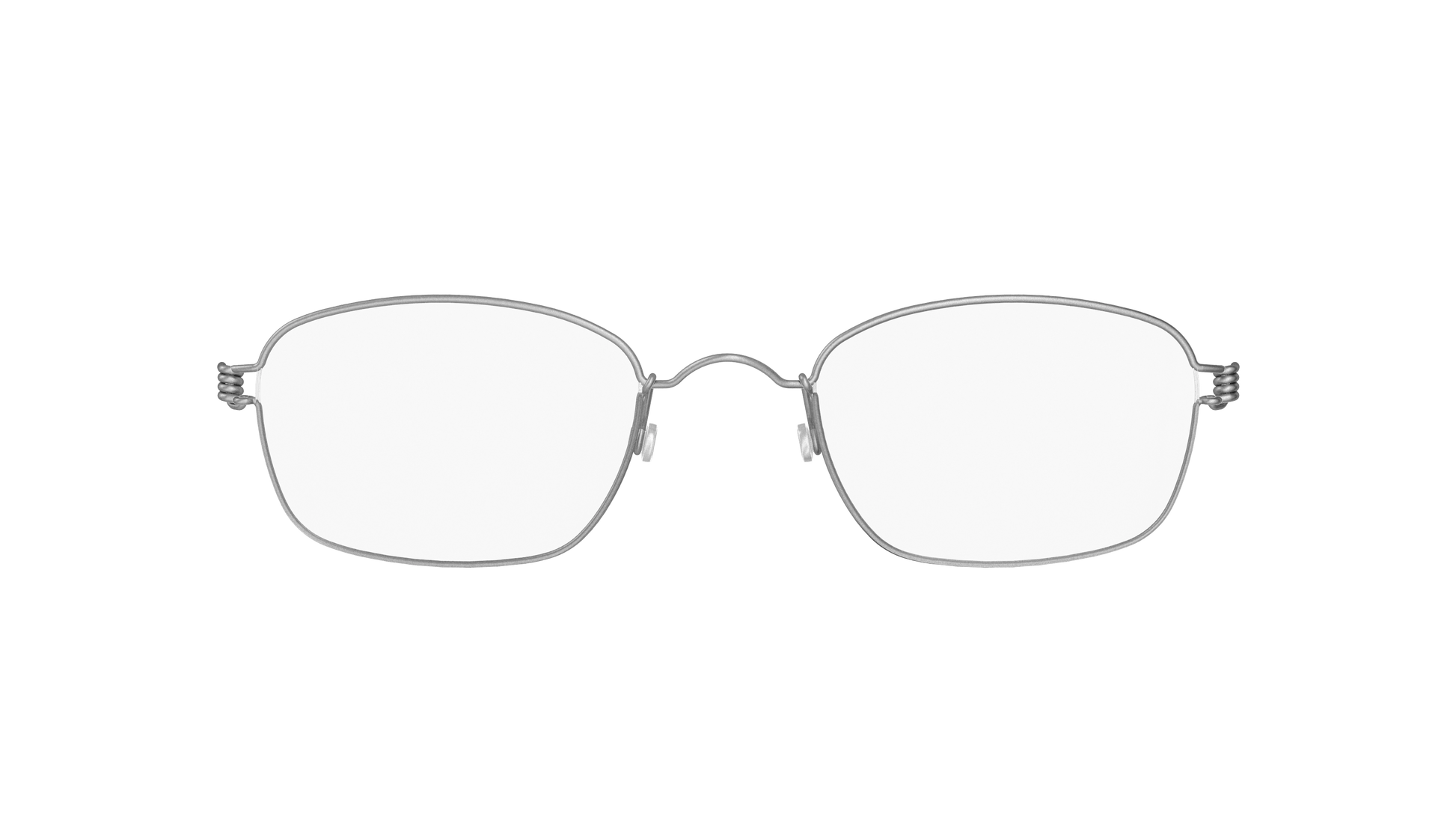 LINDBERG Air Titanium Rim Jules — Silver — titanium eyeglasses — front view — official product render