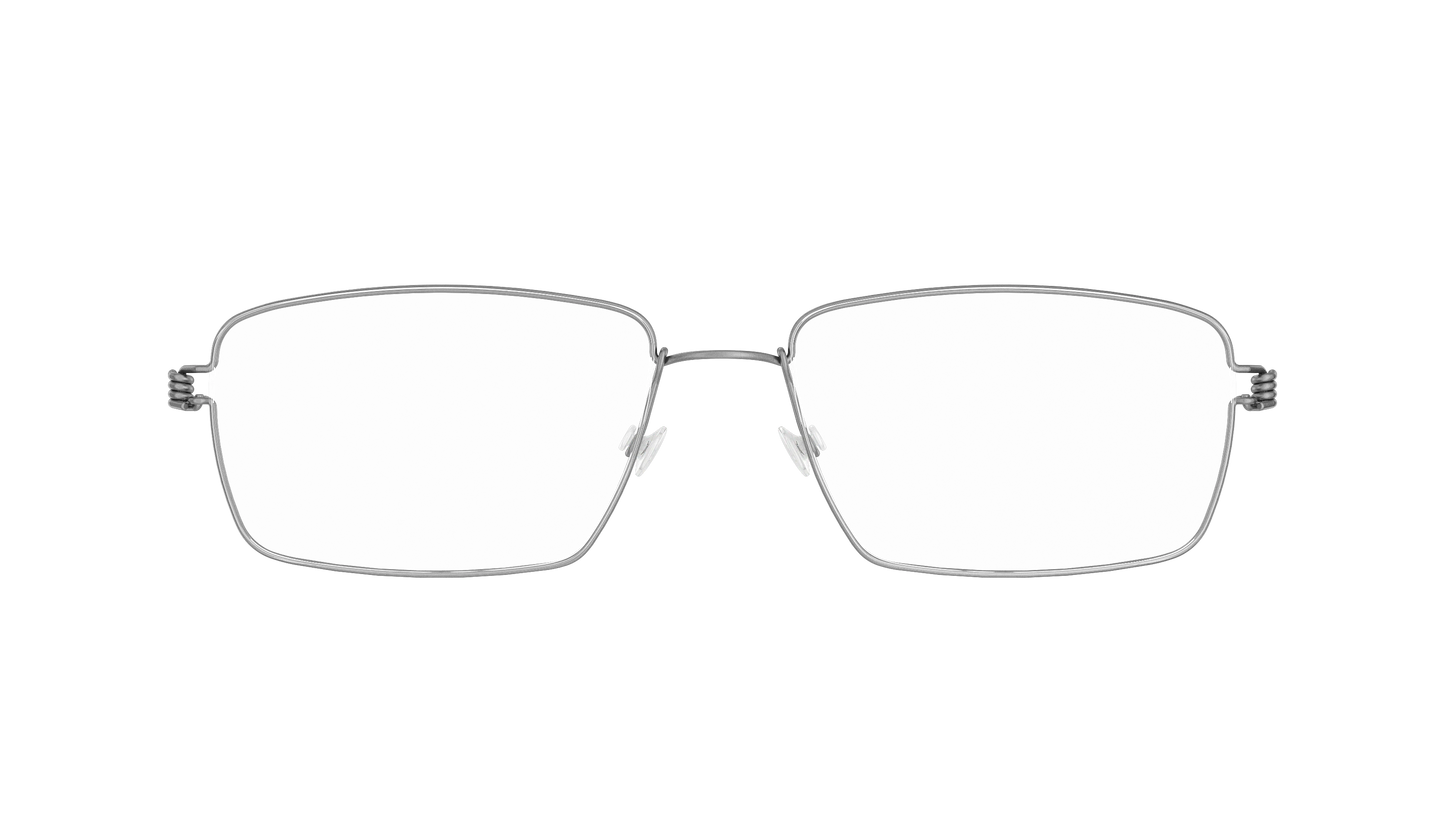 LINDBERG Air Titanium Rim Tim — Silver — titanium eyeglasses — front view — official product render