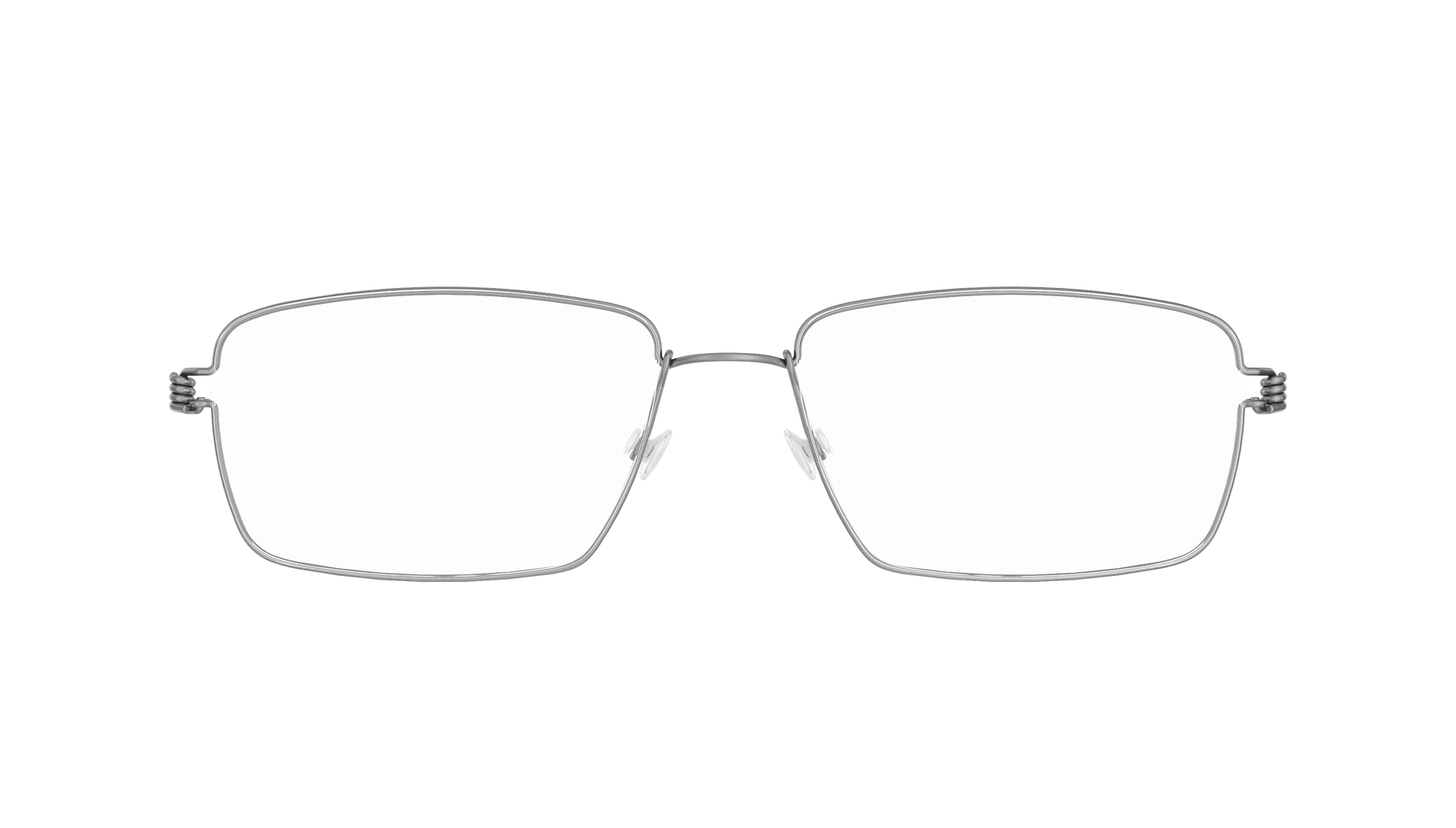 LINDBERG Air Titanium Rim Tim — Silver — titanium eyeglasses — front view — official product render