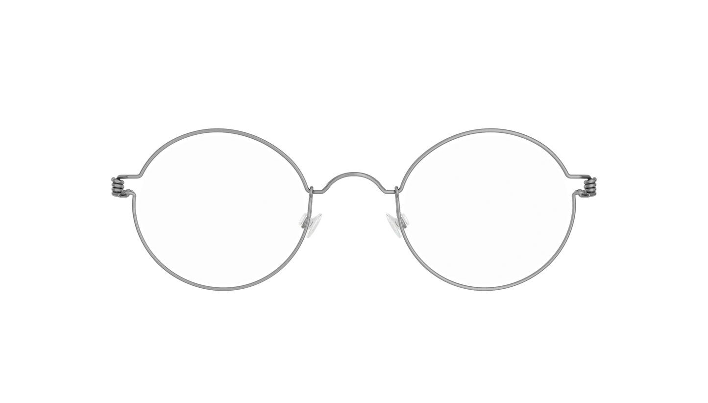 LINDBERG Air Titanium Rim Harley — Silver — titanium eyeglasses — front view — official product render