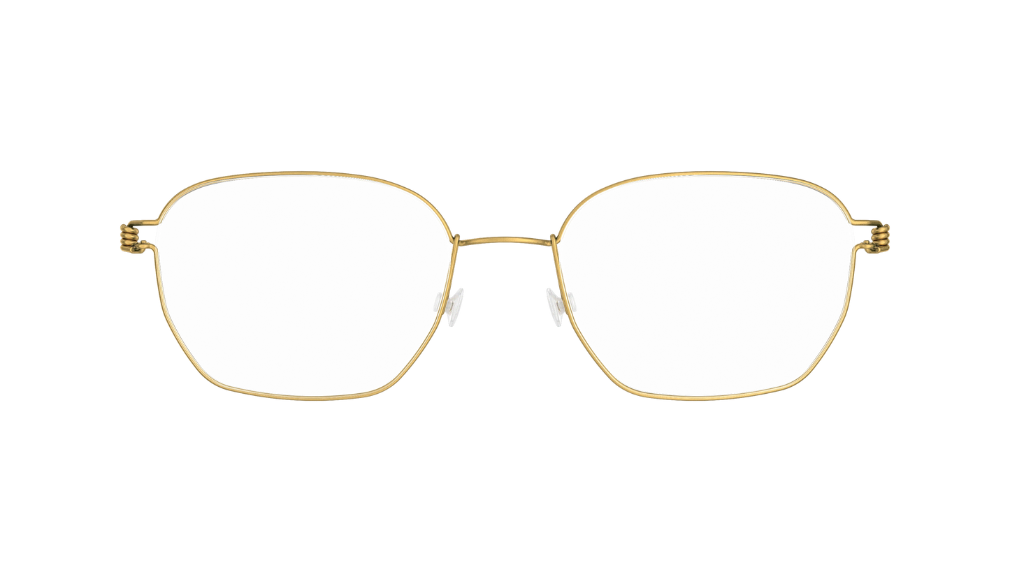 LINDBERG Air Titanium Rim Ken — Gold — titanium eyeglasses — front view — official product render