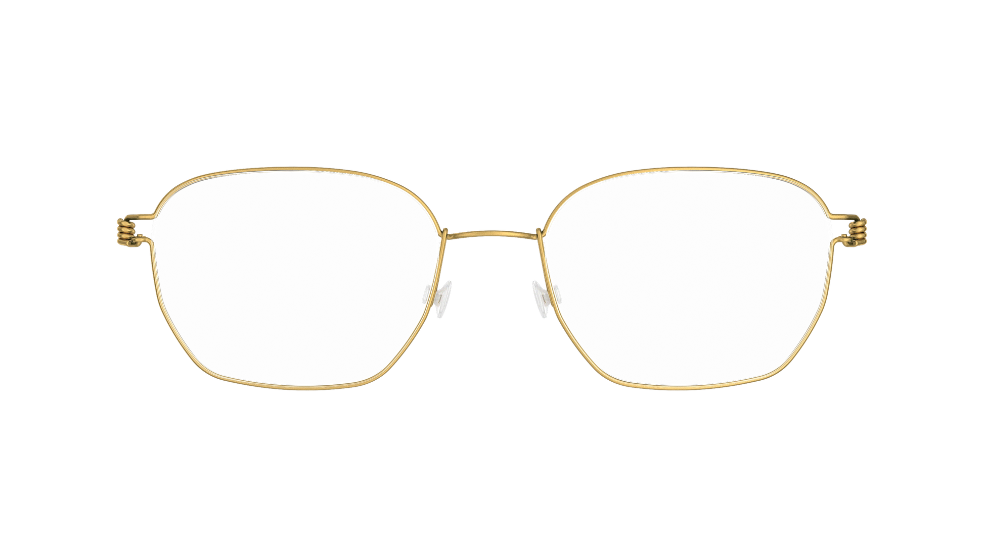 LINDBERG Air Titanium Rim Ken — Gold — titanium eyeglasses — front view — official product render