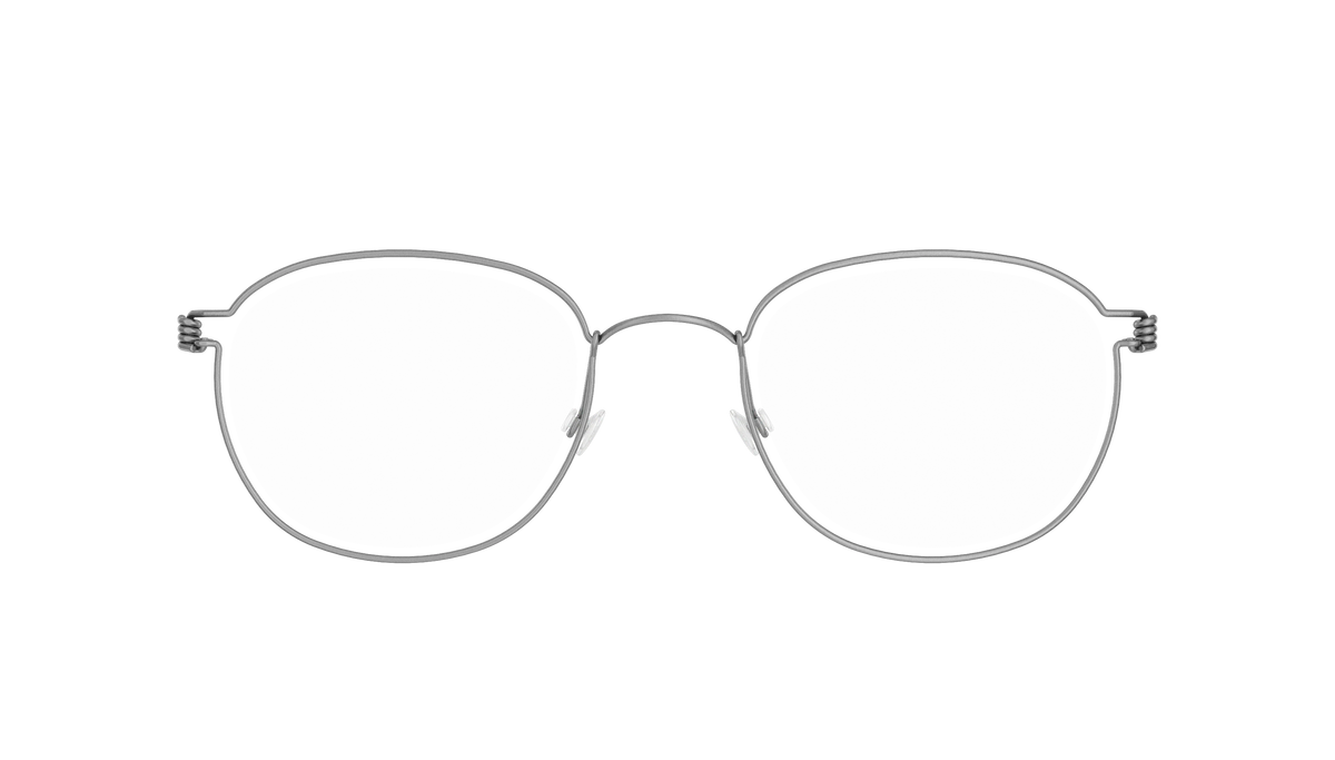 LINDBERG Air Titanium Rim Max — Silver — titanium eyeglasses — front view — official product render