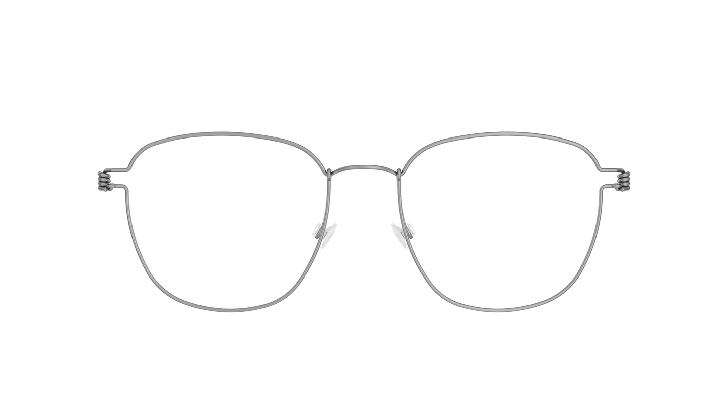 LINDBERG Air Titanium Rim Simon — Silver — titanium eyeglasses — front view — official product render