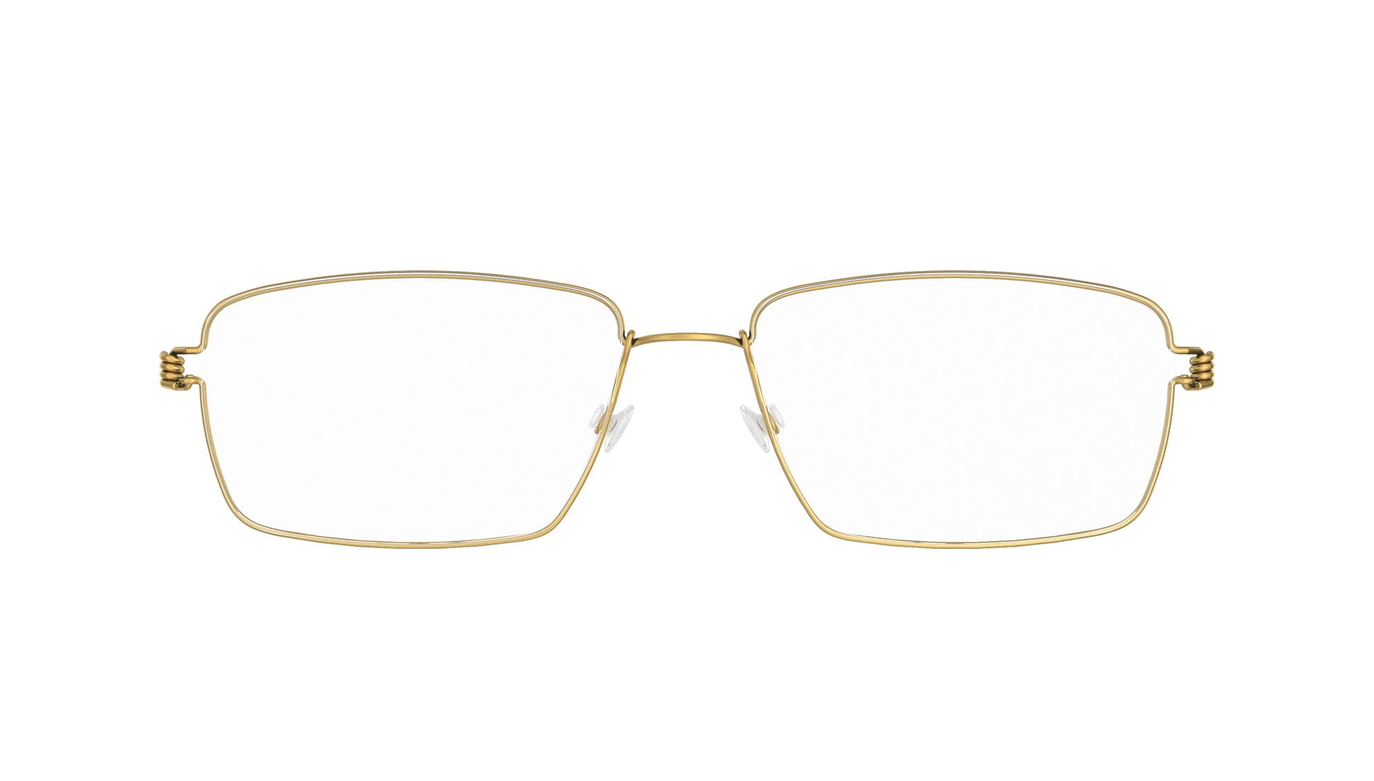 LINDBERG Air Titanium Rim Tim — Gold — titanium eyeglasses — front view — official product render