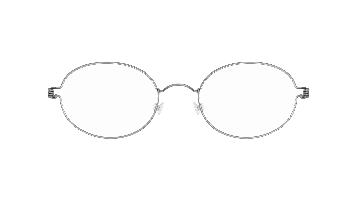 LINDBERG Air Titanium Rim York — Silver — titanium eyeglasses — front view — official product render