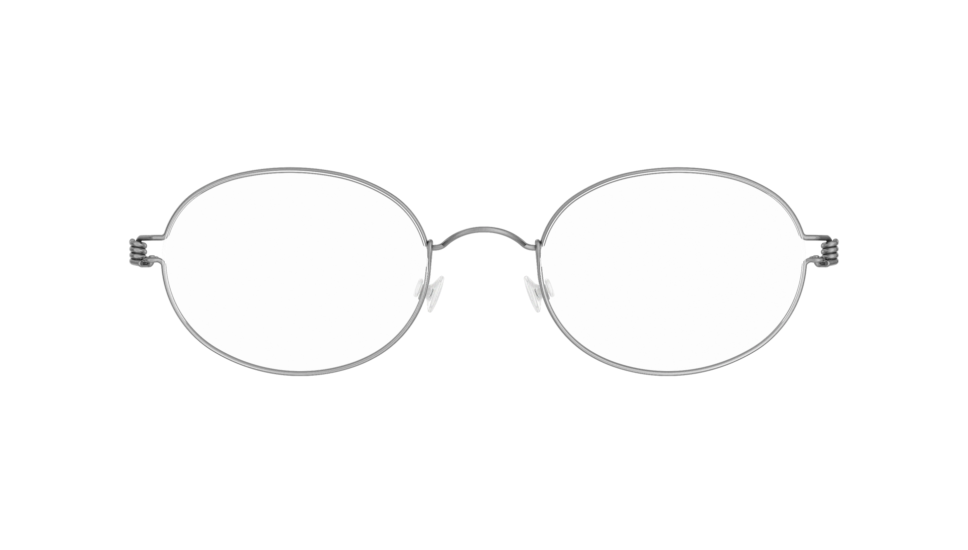 LINDBERG Air Titanium Rim York — Silver — titanium eyeglasses — front view — official product render
