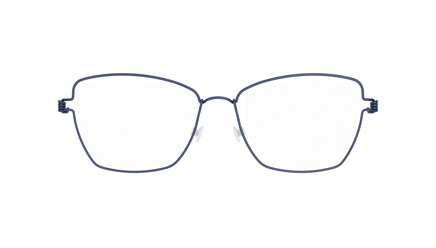 LINDBERG Air Titanium Rim Karla — Navy — titanium eyeglasses — front view — official product render