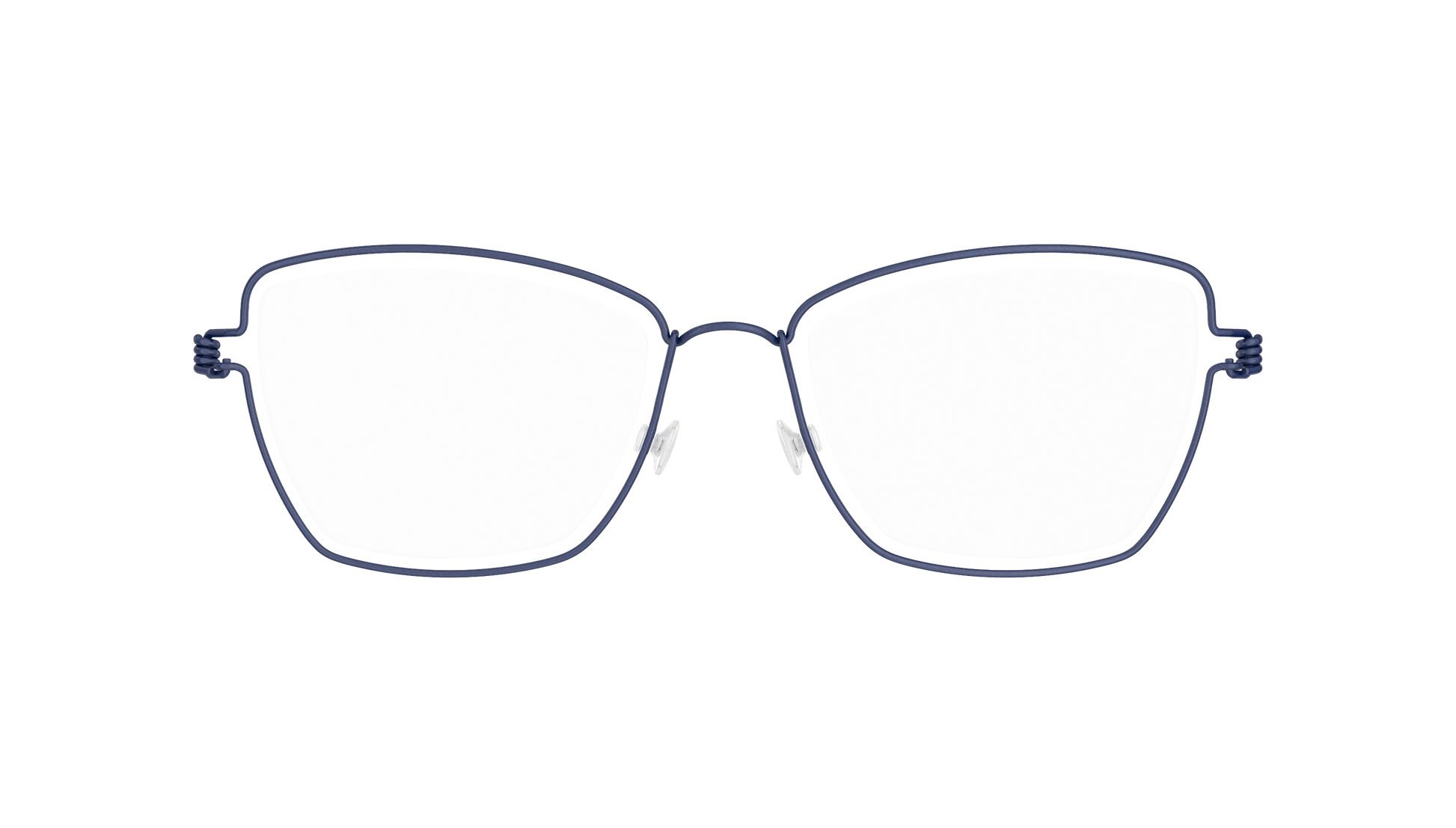 LINDBERG Air Titanium Rim Karla — Navy — titanium eyeglasses — front view — official product render