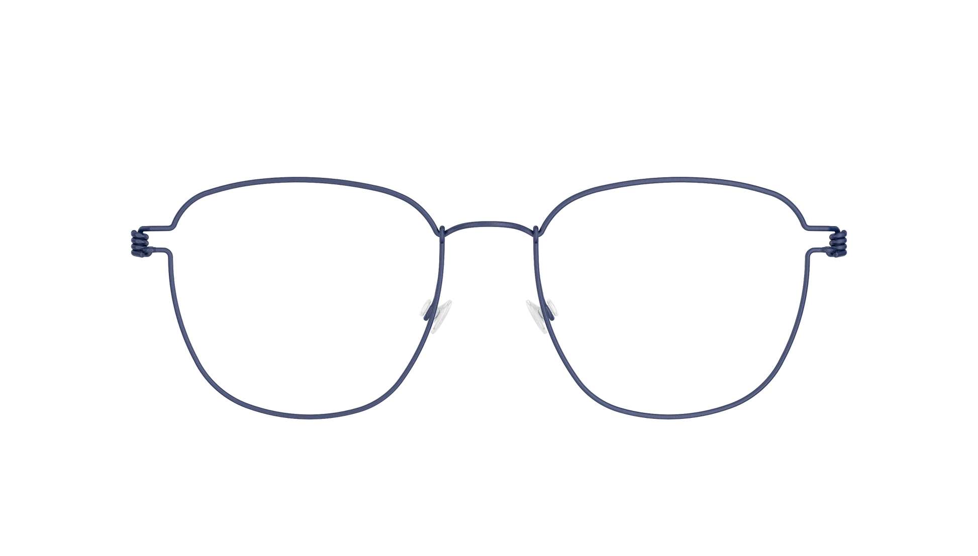 LINDBERG Air Titanium Rim Simon — Navy — titanium eyeglasses — front view — official product render