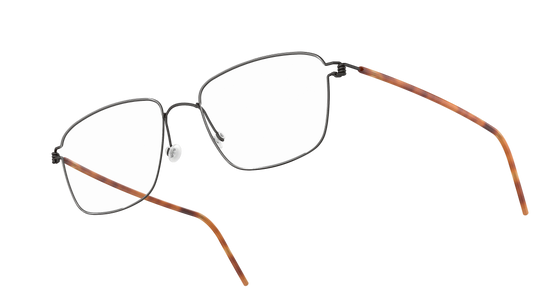 Lindberg AIR TITANIUM RIM NICHOLAS - Front View Matte Charcoal/Polished Tortoise Temple Cover - U9/K25