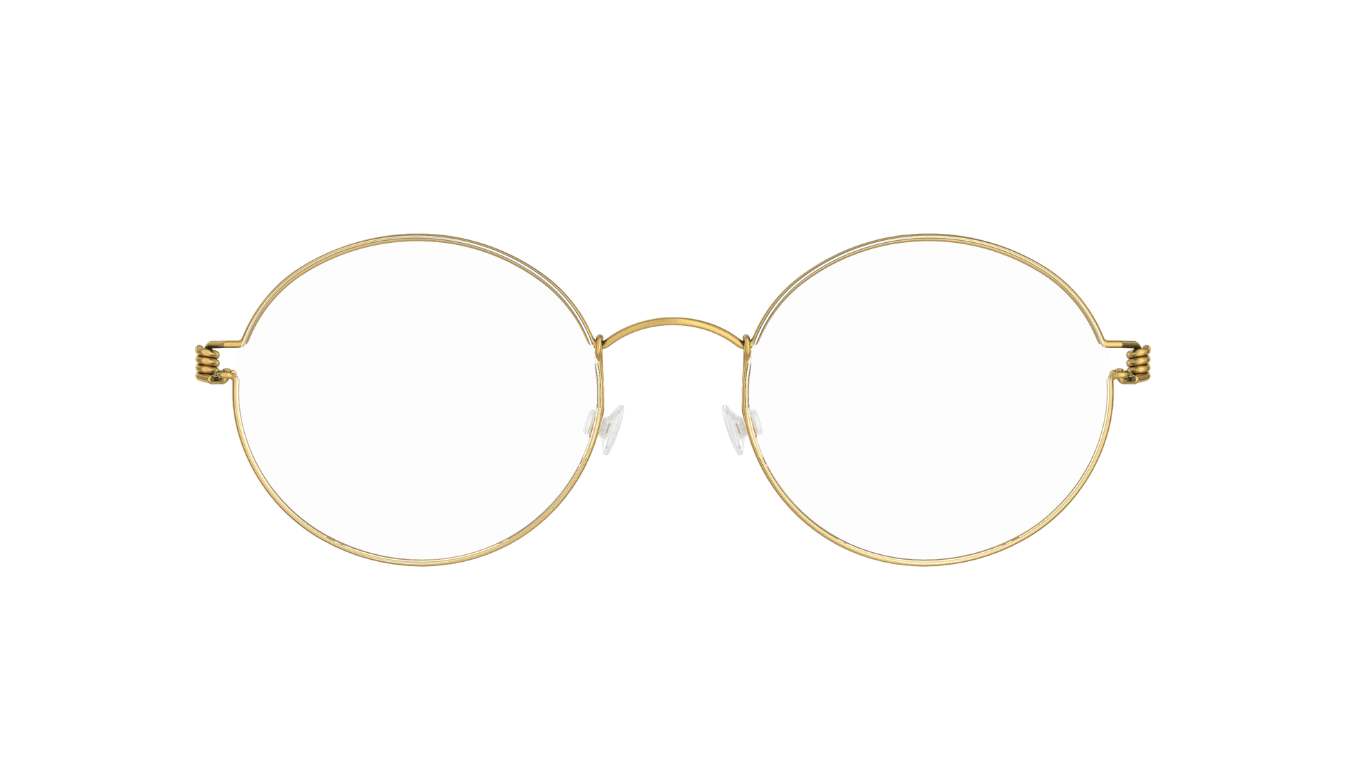 LINDBERG Air Titanium Rim Dakota — Gold — titanium eyeglasses — front view — official product render