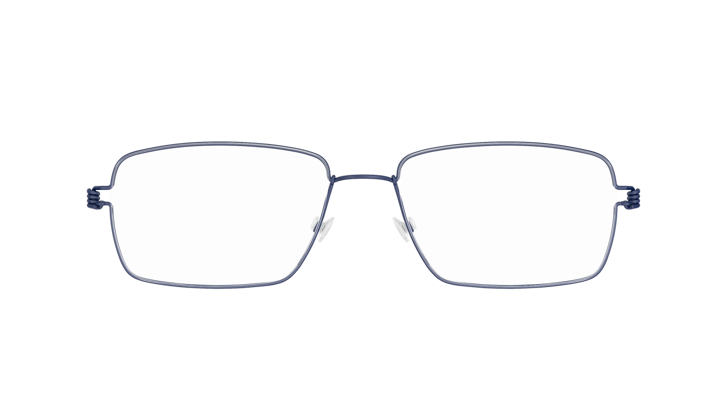 LINDBERG Air Titanium Rim Nikolaj — Navy — titanium eyeglasses — front view — official product render