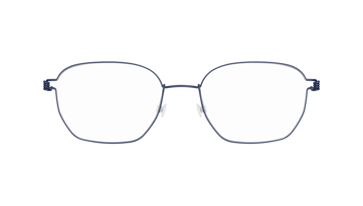 LINDBERG Air Titanium Rim Ken — Navy — titanium eyeglasses — front view — official product render