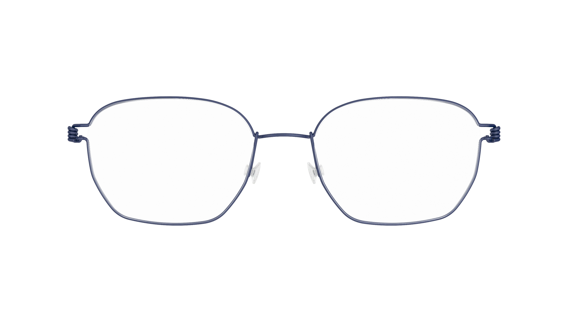 LINDBERG Air Titanium Rim Ken — Navy — titanium eyeglasses — front view — official product render