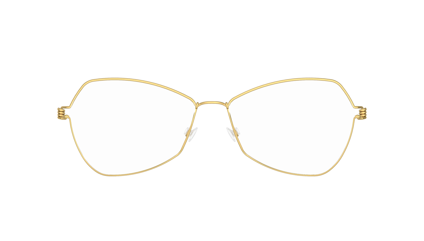 LINDBERG Air Titanium Rim Mathilde — Gold — titanium eyeglasses — front view — official product render