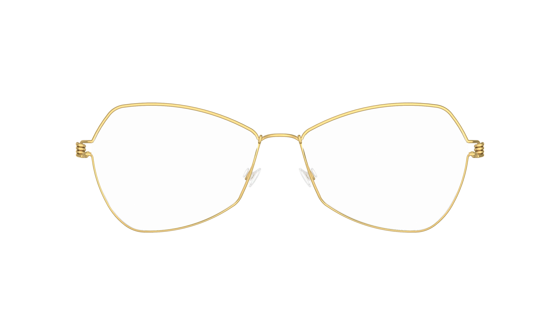 LINDBERG Air Titanium Rim Mathilde — Gold — titanium eyeglasses — front view — official product render