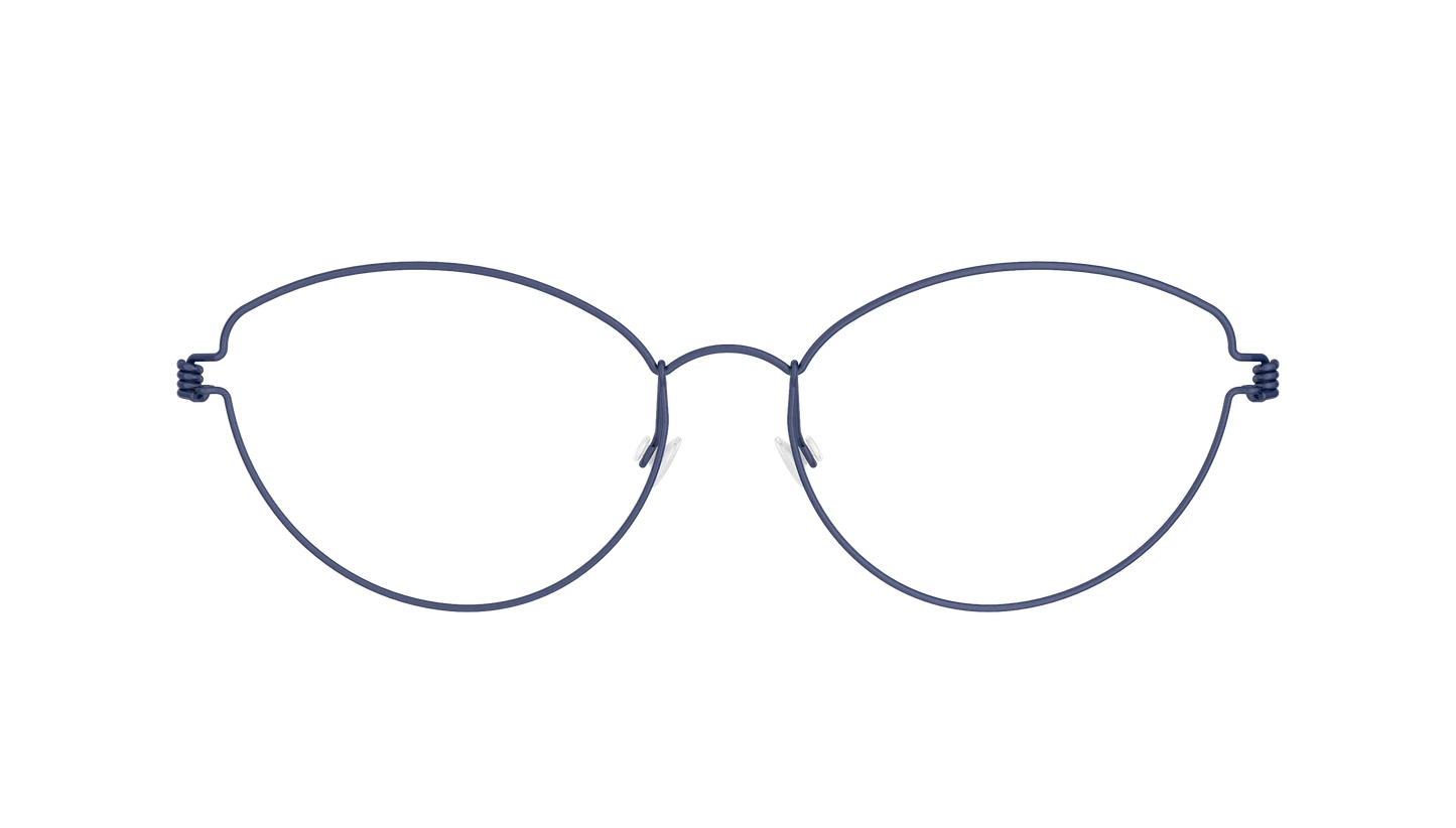 LINDBERG Air Titanium Rim Katrine — Navy — titanium eyeglasses — front view — official product render