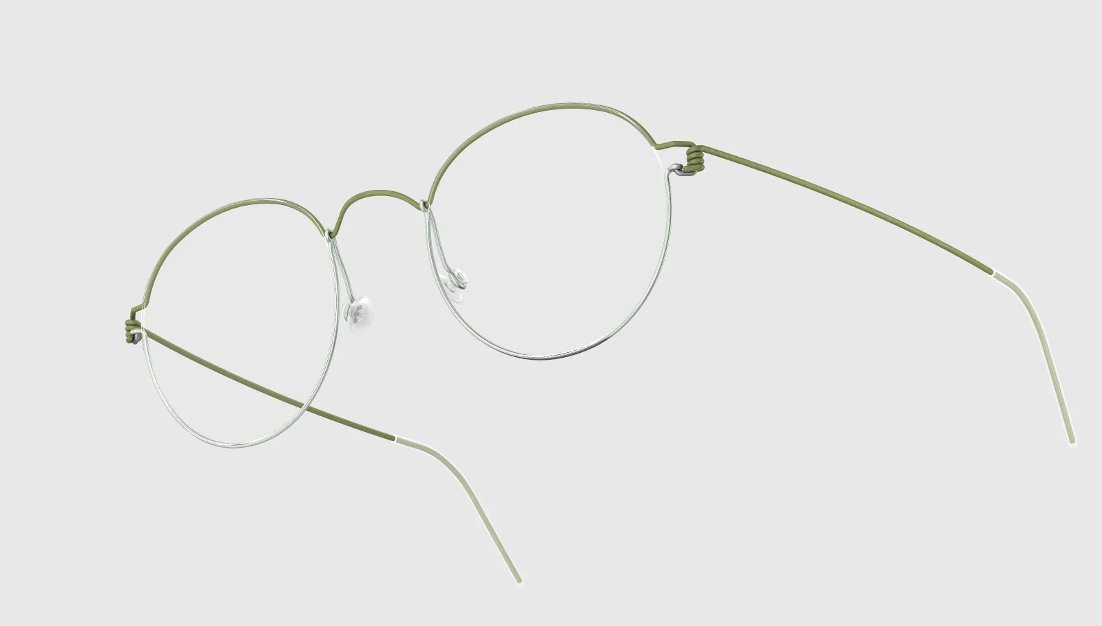 Lindberg AIR TITANIUM RIM MORTEN - Extra Small 46-21 / Matt Dark Green - Light Green Lower Rim - U34 / 30 - Alternate View