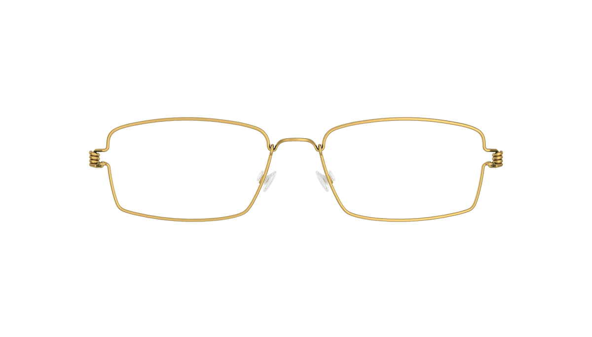 LINDBERG Air Titanium Rim Flemming — Gold — titanium eyeglasses — front view — official product render