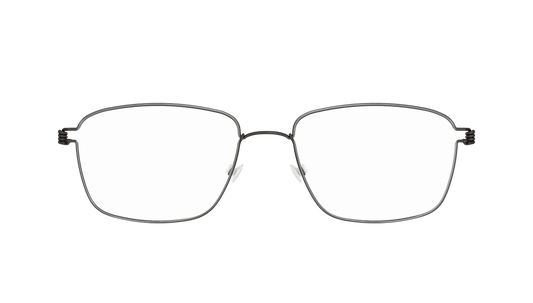 LINDBERG Air Titanium Rim Nicholas — Black — titanium eyeglasses — front view — official product render