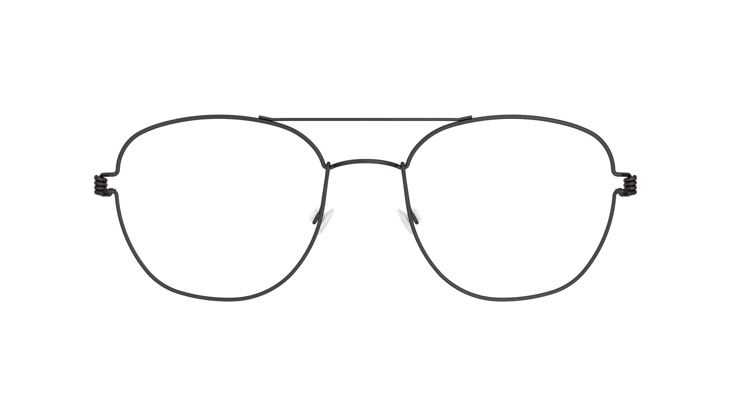 LINDBERG Air Titanium Rim William — Black — titanium eyeglasses — front view — official product render