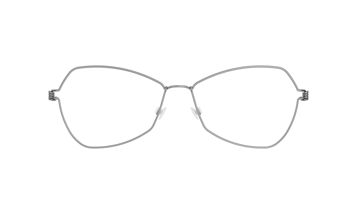 LINDBERG Air Titanium Rim Mathilde — Silver — titanium eyeglasses — front view — official product render