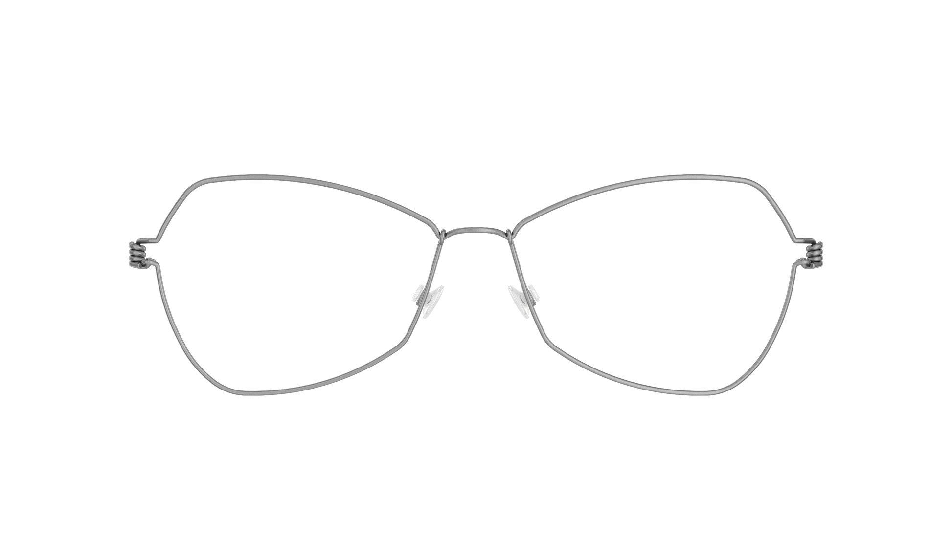 LINDBERG Air Titanium Rim Mathilde — Silver — titanium eyeglasses — front view — official product render