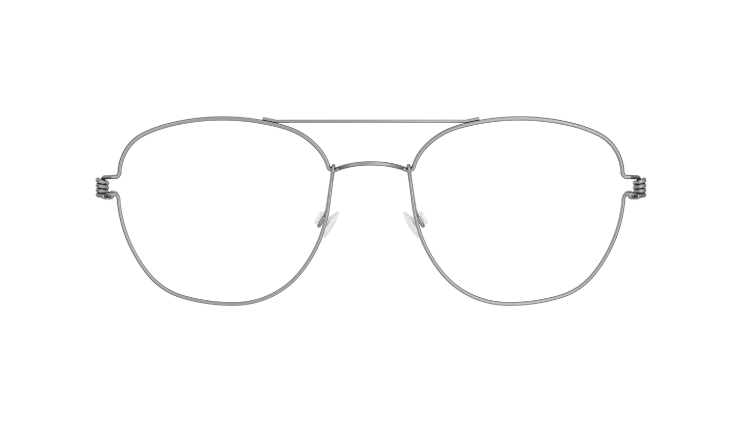 LINDBERG Air Titanium Rim William — Silver — titanium eyeglasses — front view — official product render