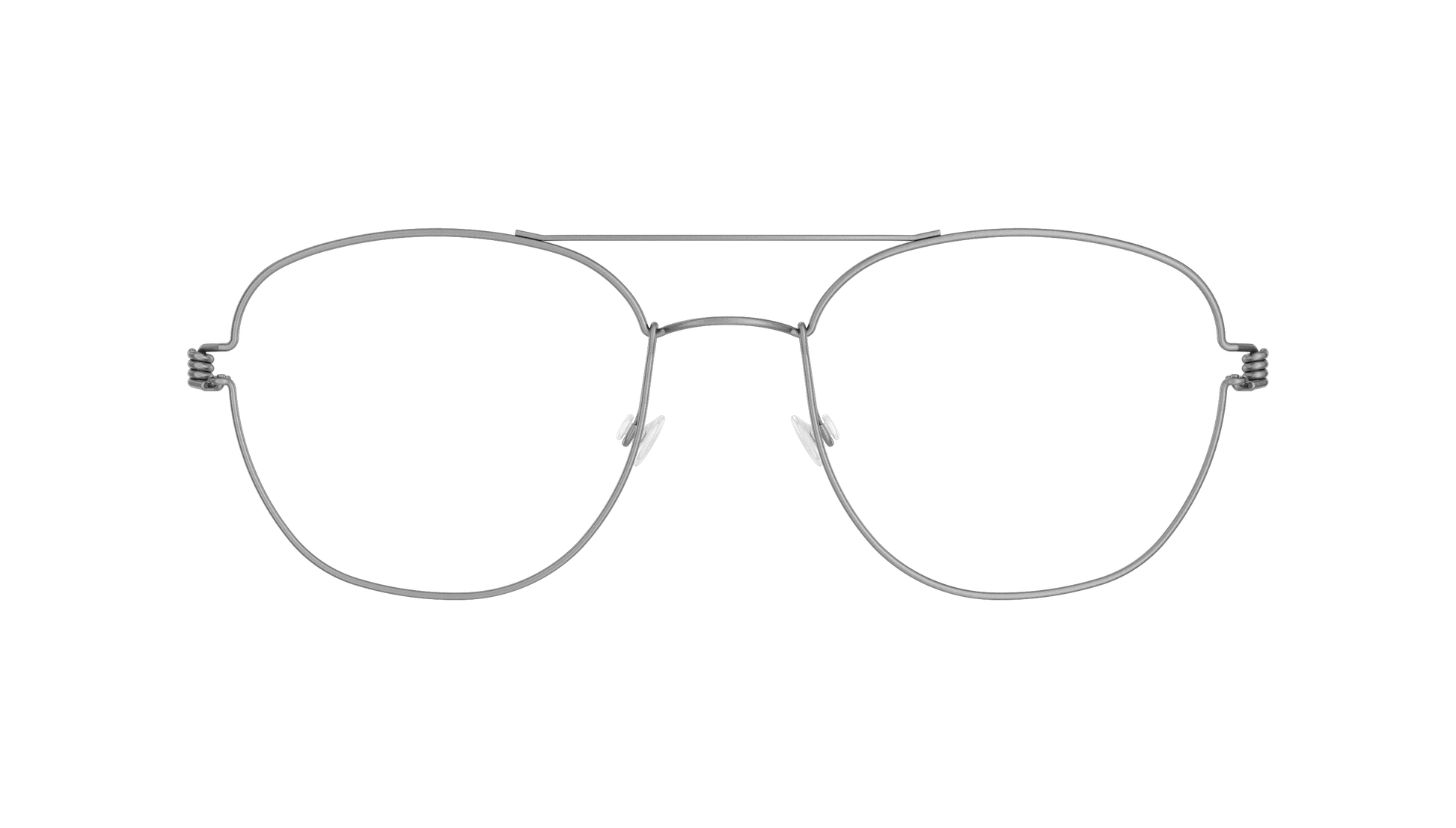 LINDBERG Air Titanium Rim William — Silver — titanium eyeglasses — front view — official product render