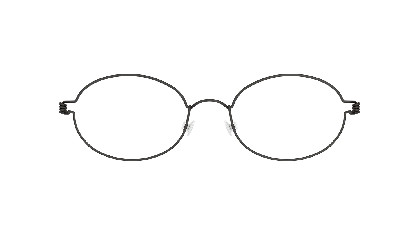 LINDBERG Air Titanium Rim Jaime — Black — titanium eyeglasses — front view — official product render