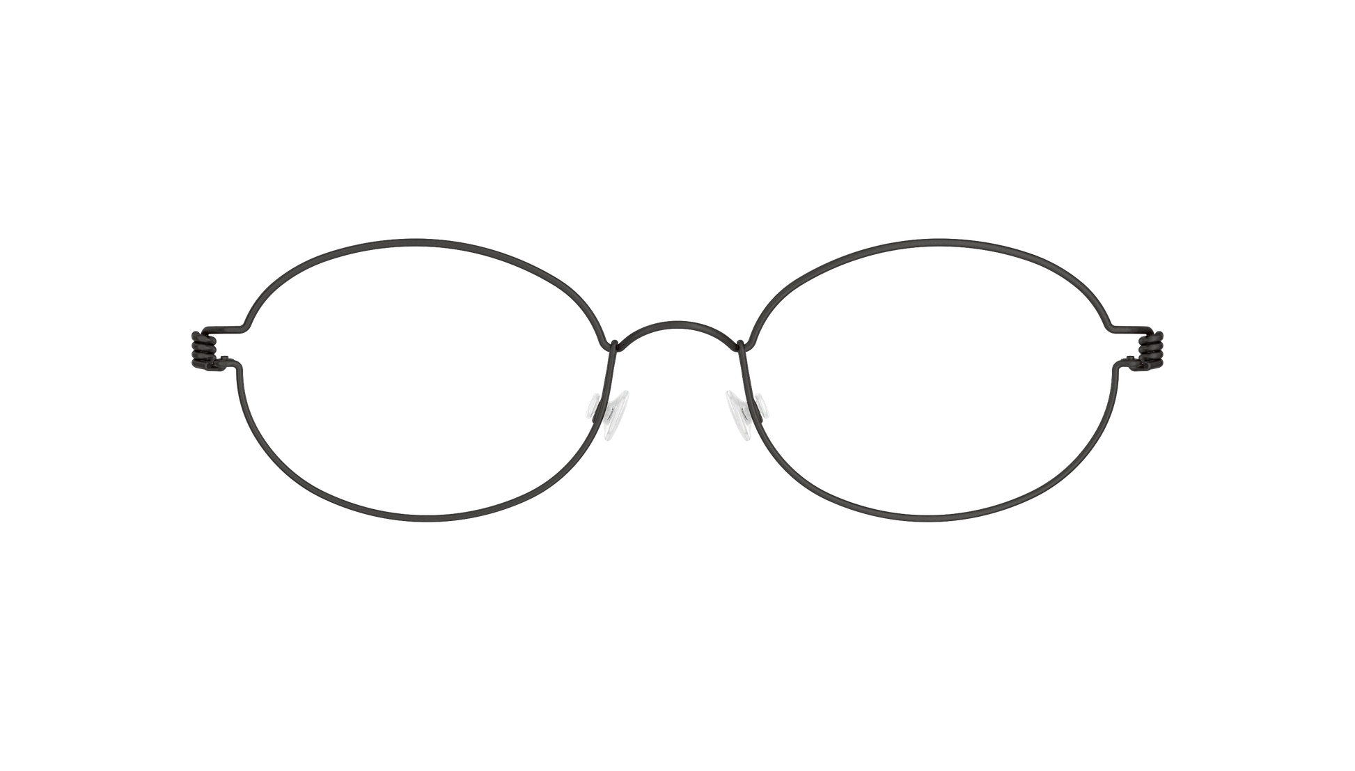 LINDBERG Air Titanium Rim Jaime — Black — titanium eyeglasses — front view — official product render