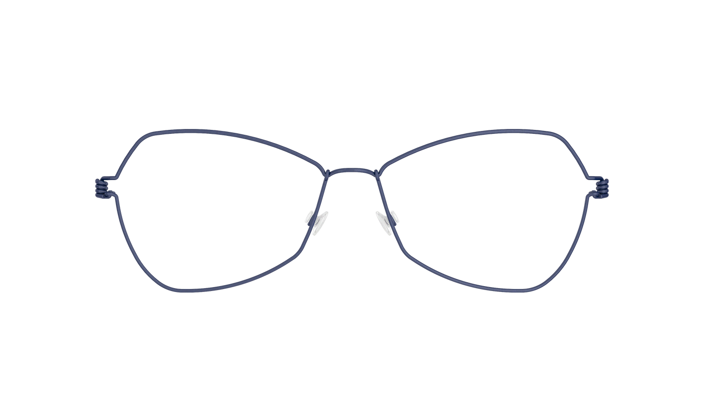 LINDBERG Air Titanium Rim Mathilde — Navy — titanium eyeglasses — front view — official product render