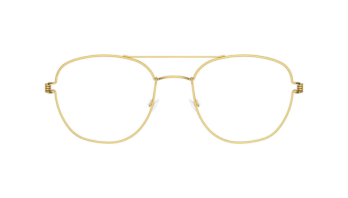 LINDBERG Air Titanium Rim William — Gold — titanium eyeglasses — front view — official product render