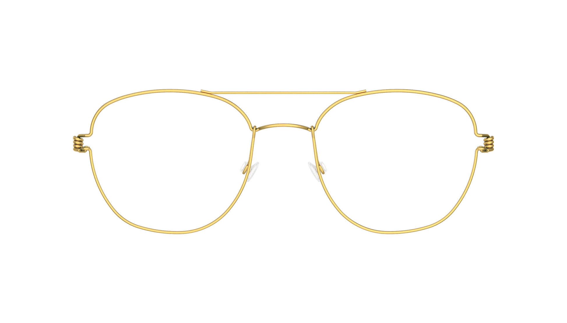 LINDBERG Air Titanium Rim William — Gold — titanium eyeglasses — front view — official product render