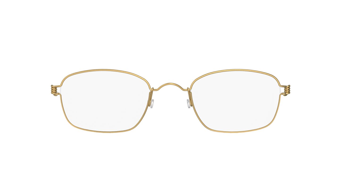 LINDBERG Air Titanium Rim Jules — Gold — titanium eyeglasses — front view — official product render