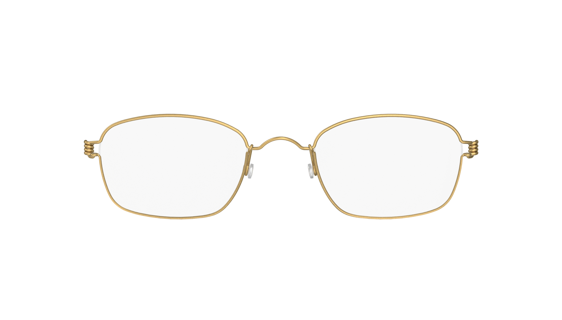 LINDBERG Air Titanium Rim Jules — Gold — titanium eyeglasses — front view — official product render
