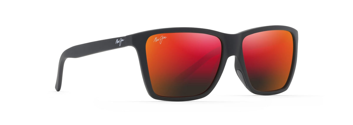Maui Jim Cruzem sunglasses in Black Matte, angled view