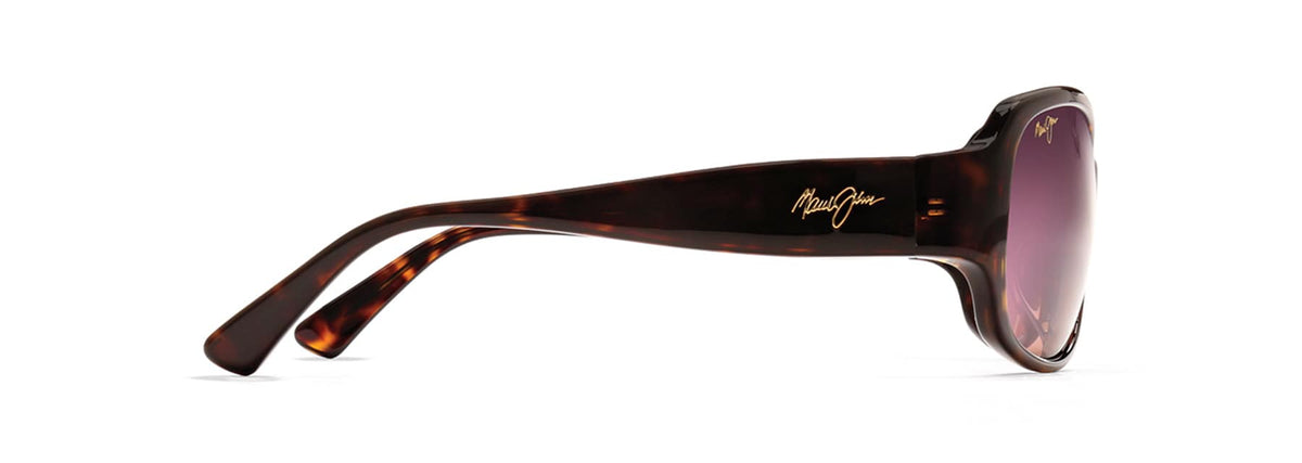 Maui Jim Nalani sunglasses in Dark Tortoise, side view