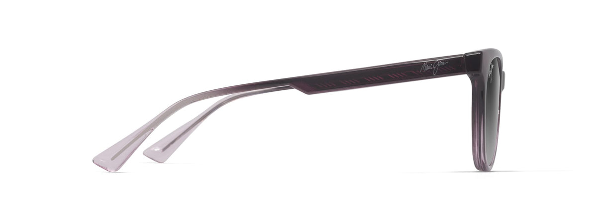 Maui Jim Lonomea sunglasses in Shiny Trans Red to Light Pink, side view