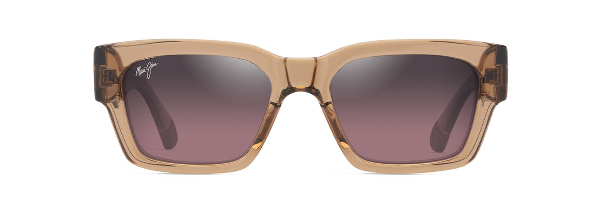 Maui Jim Kenui sunglasses in Shiny Trans Light Pink, front view