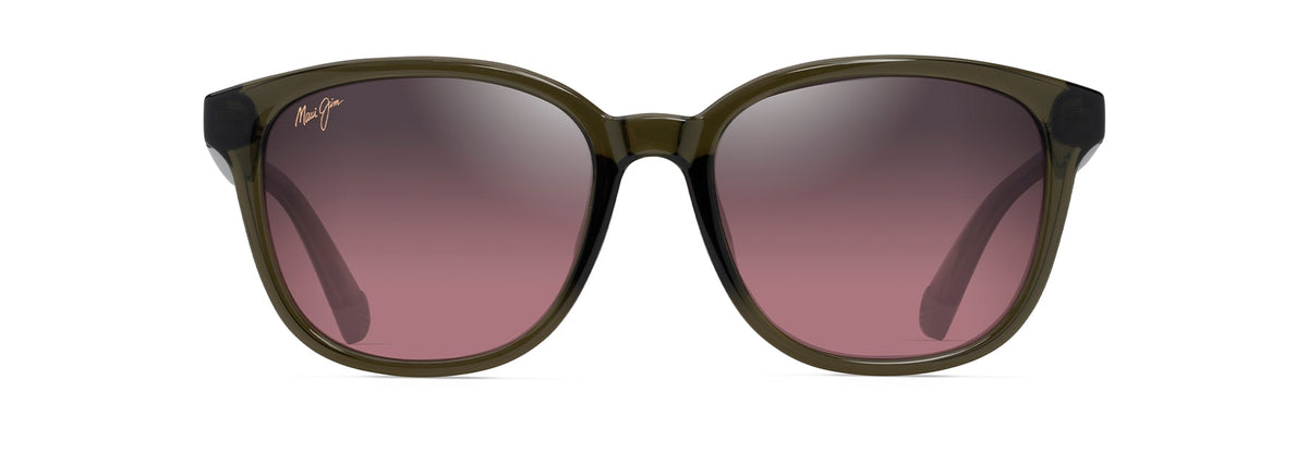 Maui Jim Ku'ikahi AF sunglasses in Shiny Trans Green, front view