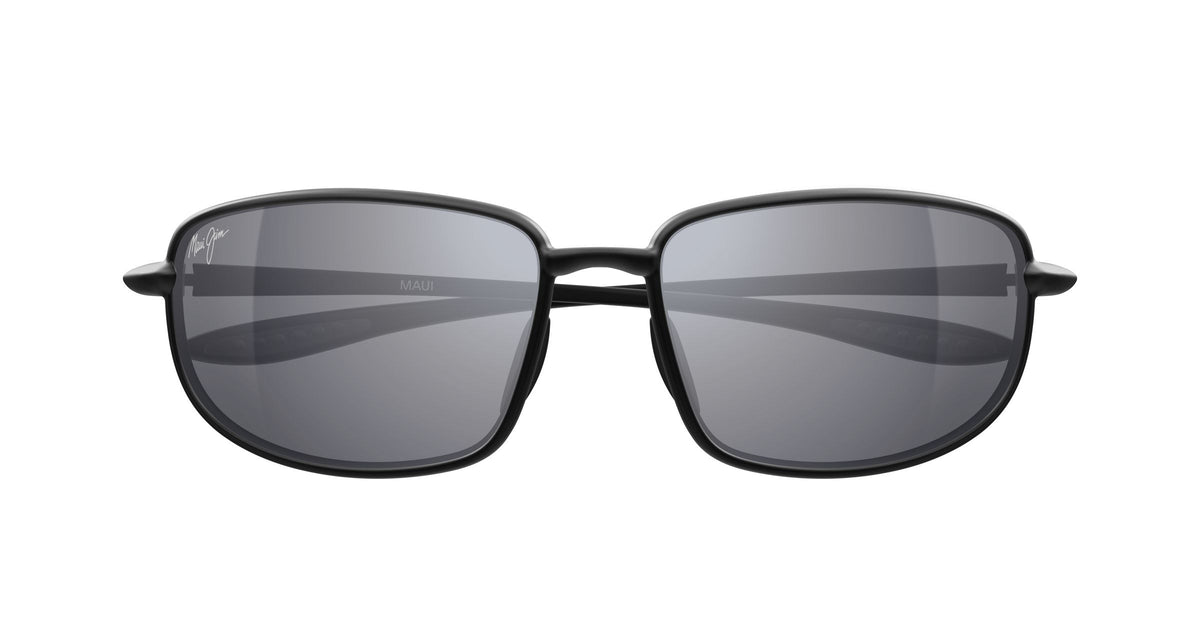 Maui Jim Ho'okipa R Lite sunglasses in Matte Metallic Black, front view