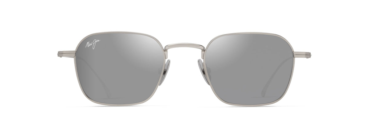 Maui Jim Mekala sunglasses in Matte Silver, front view