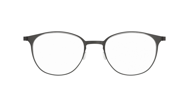 LINDBERG STRIP 9556 — Black — titanium eyeglasses — FRONT — official product render